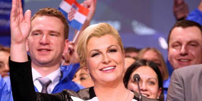 Novoizabranoj Predsjednici RH Kolindi Grabar Kitarović u Kninu 62,44 %, a Ivi Josipoviću 37,56 % glasova