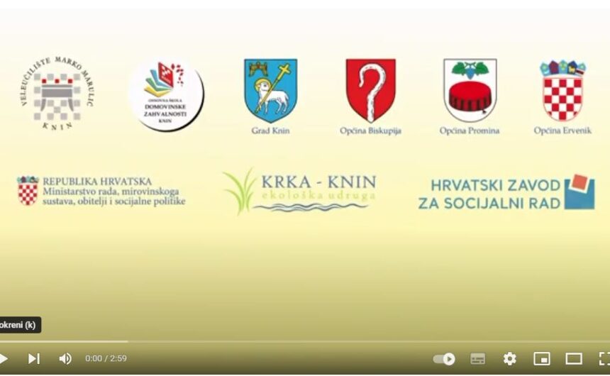 Izrađen video priručnik Ekološke udruge Krka o važnosti volonterstva