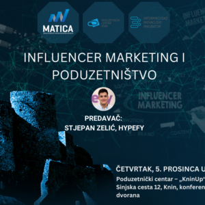 Predavanje “Influencer marketing i poduzetništvo”