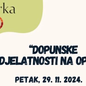 Poziv na radionicu “Dopunske djelatnosti na OPG-u”