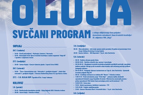 GRAD KNIN – 30. OBLJETNICA VRO ,,OLUJA” SVEČANI PROGRAM