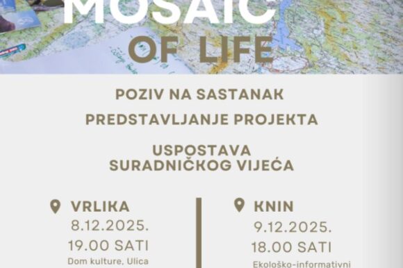 Predstavljanje projekta Mosaic of LIFE i uspostava suradničkog vijeća – poziv na sastanak Predstavljanje projekta Mosaic of LIFE i uspostava suradničkog vijeća – poziv na sastanak