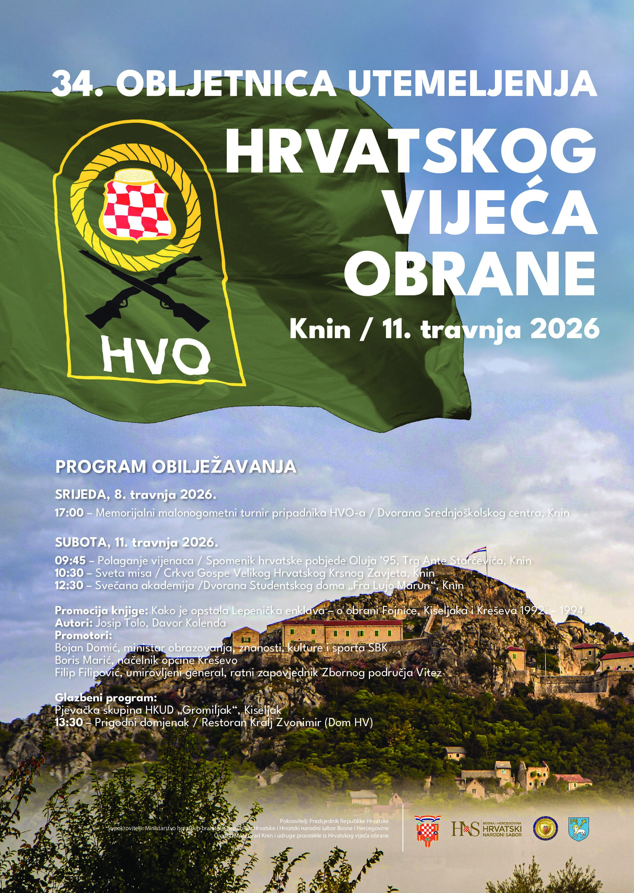 Program obilježavanja 34. godišnjice osnutka HVO-a