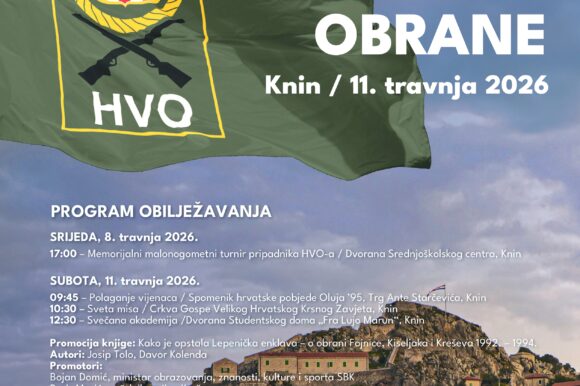 PROGRAM OBILJEŽAVANJA 34. OBLJETNICE UTEMELJENJA HRVATSKOG VIJEĆA OBRANE