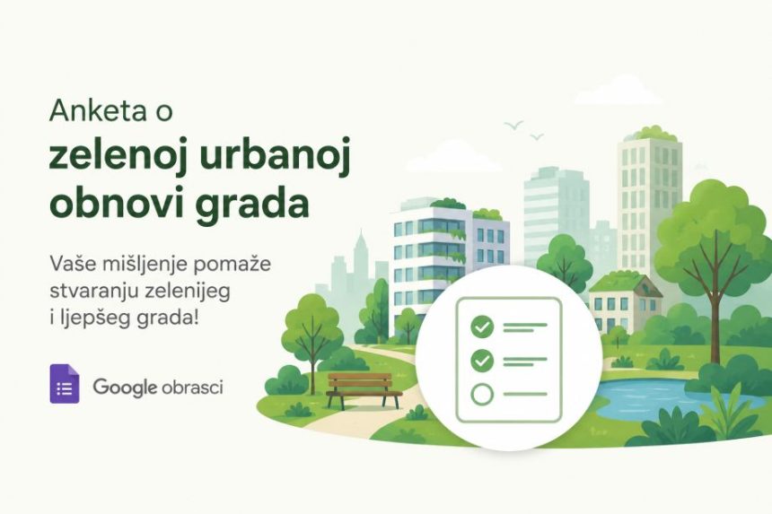 Anketni upitnik o zelenoj urbanoj obnovi grada Knina