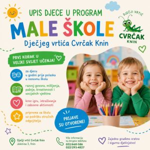 Obavijest o upisu djece u program predškole Obavijest o upisu djece u program predškole