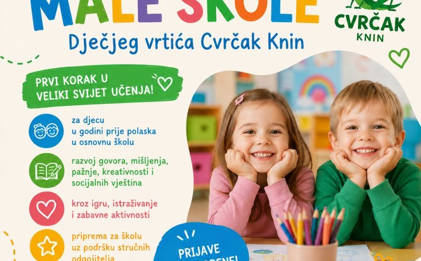 Obavijest o upisu djece u program predškole