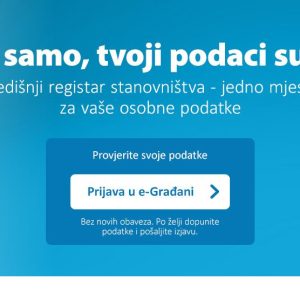 Poziv građanima na provjeru podataka u Središnjem registru stanovništva