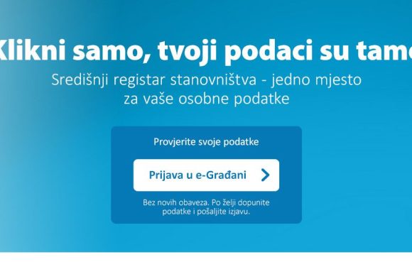 Poziv građanima na provjeru podataka u Središnjem registru stanovništva