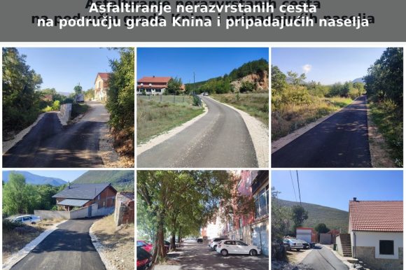 Asfaltiranje nerazvrstanih cesta na području grada Knina i pripadajućih naselja Asfaltiranje nerazvrstanih cesta na području grada Knina i pripadajućih naselja